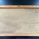 Large painting of an old fishing port