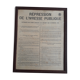 Poster suppression of drunkenness