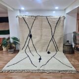 Handmade wool Berber rug 300X200 cm