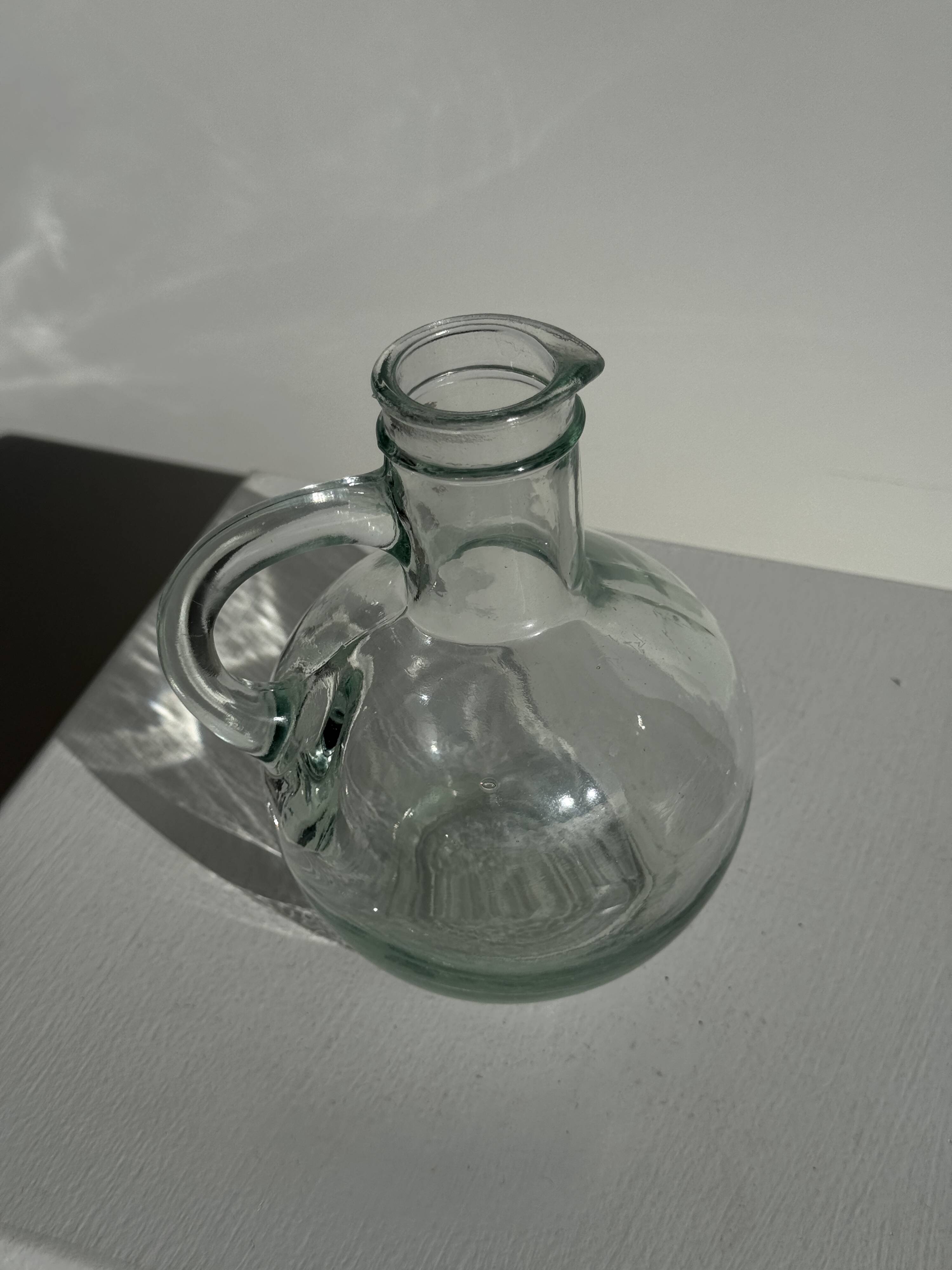 Mini round glass carafe D9 H14.5