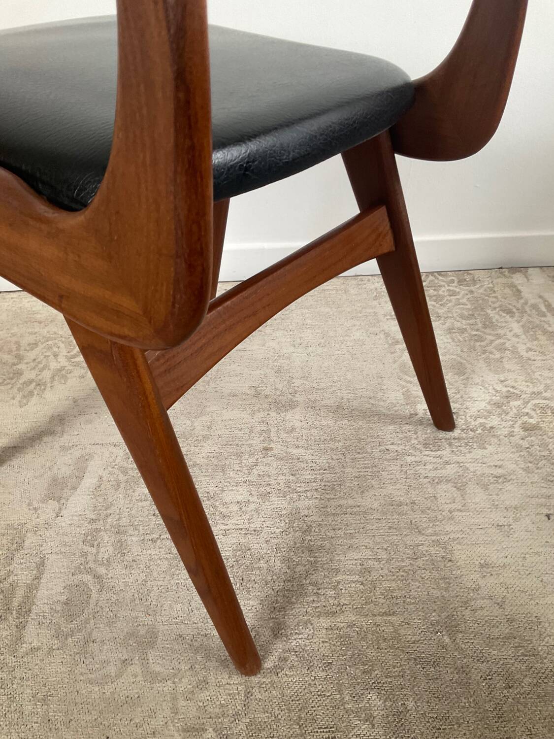 Scandinavian chair attributed to Louis Van Teeffelen from the 1960s