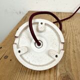 Industrial Factory Green Enamel Ceiling Lamp , 1960s