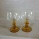 2 antique wine glasses