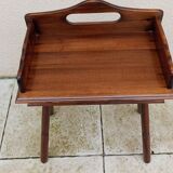 Vintage bedside table with compass legs