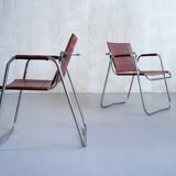 Pair of Tubauto armchairs Jacques Hitier/Tubauto France 1950