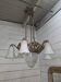 1930s Art Deco bronze chandelier