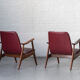 Set fauteuils de Louis van Teeffelen pour Wébé, design hollandais, années 1960