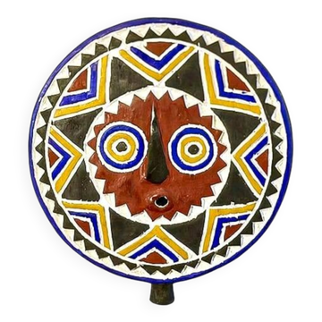 Masque tribal polychrome Ø40cm — Magma Quadra