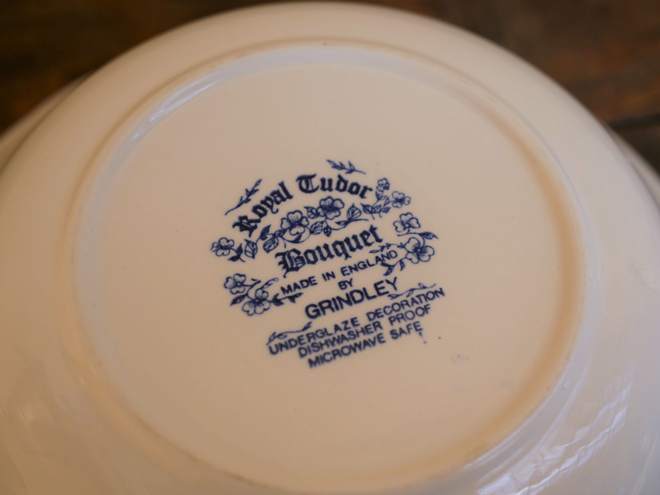 Bowl flowers vintage by Grindley