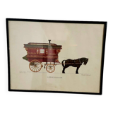 Lithograph Ledge wagon by Allen Davies