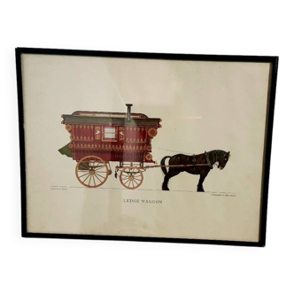 Lithograph Ledge wagon by Allen Davies