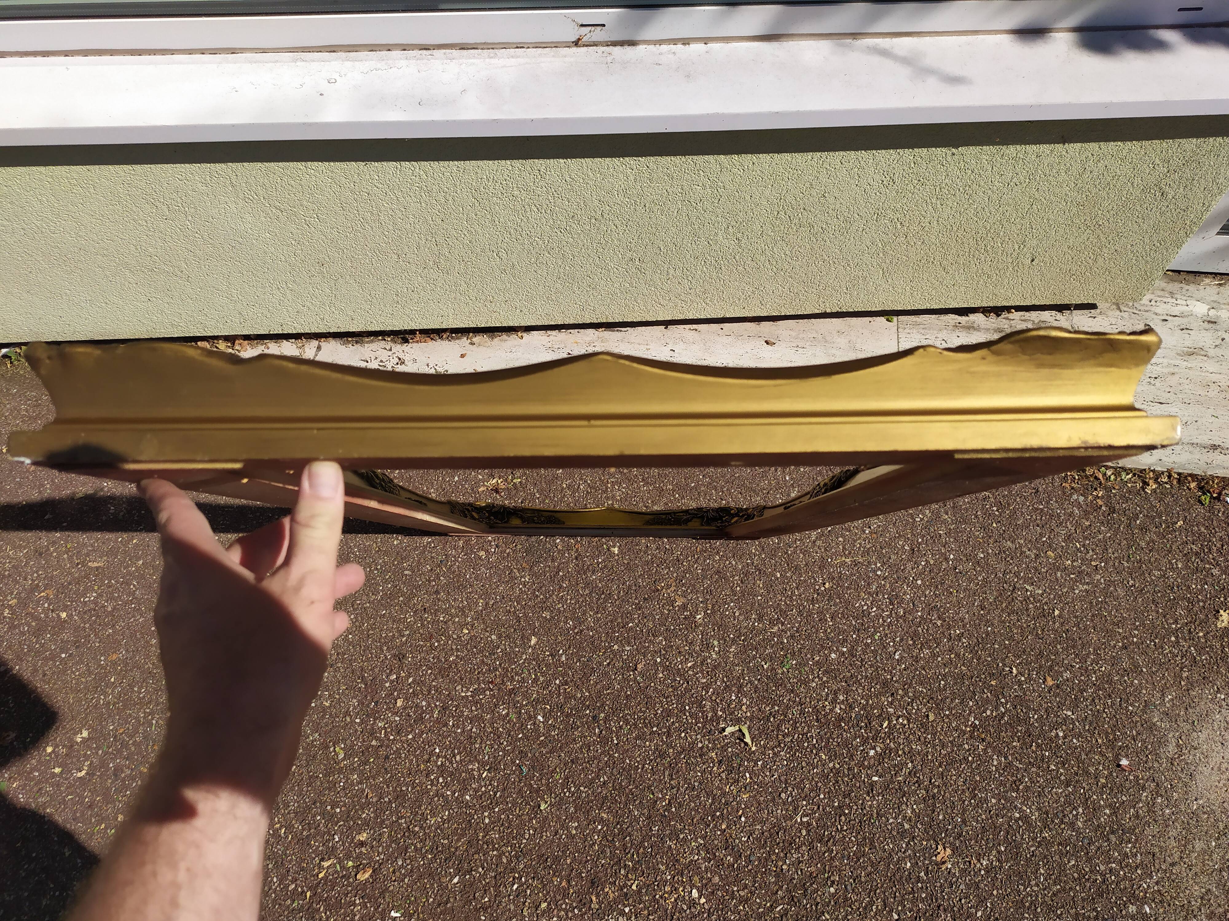 Frame in gilded wood 119x53cm