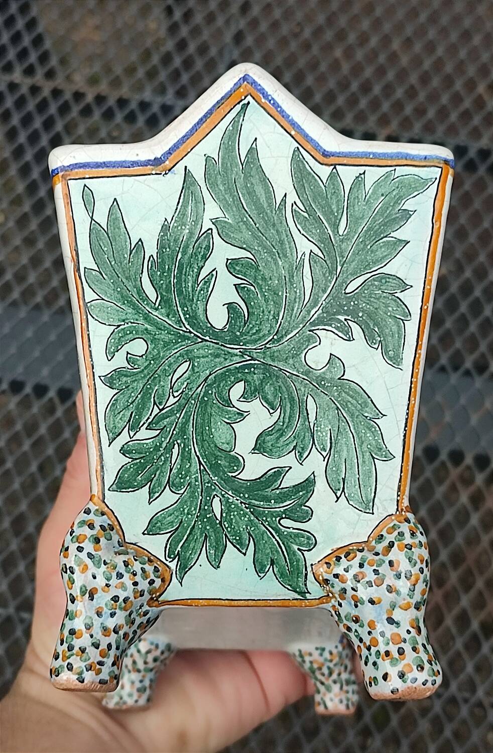 Fan planter - Malicorne 19th century - Pouplard Béatrix