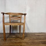 Vintage beech armchair