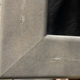 Mirror in leather from galuchat- 119x119cm