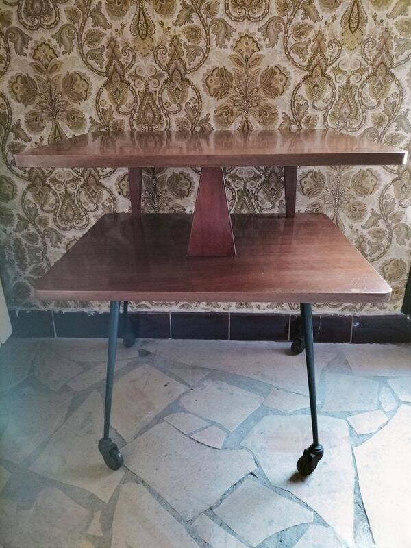 Meuble TV - Desserte avec éclairage vintage