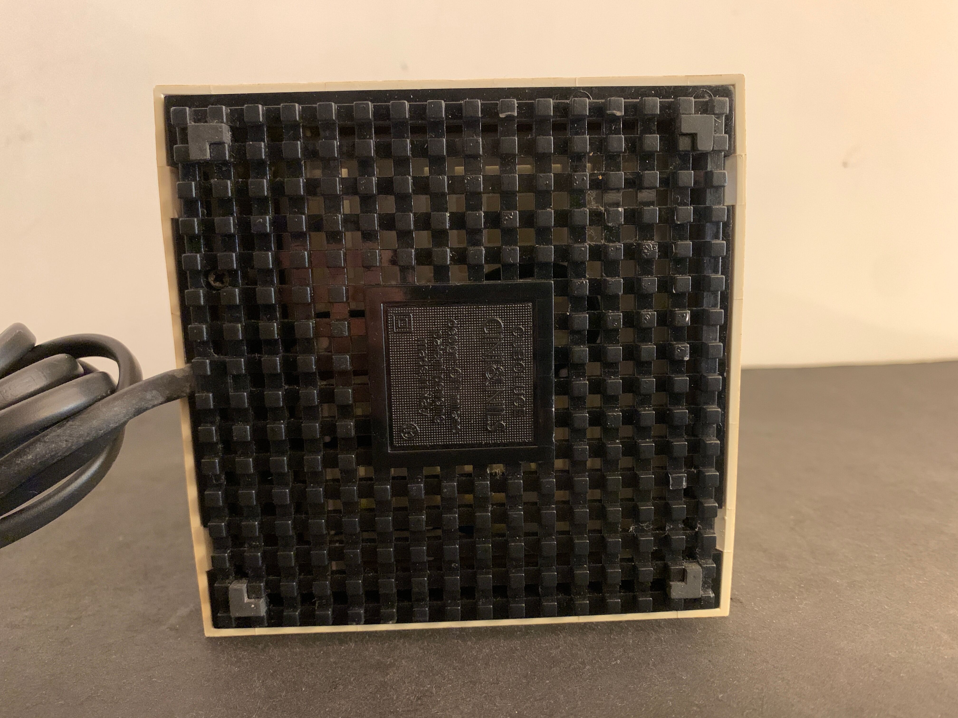 Italian cube lamp Cuboluce, first edition of 1972