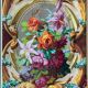 Tableau HSP "étude de fleurs - roses" Projet d'architecture Art Nouveau + c