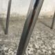 Black and chrome scoubidou stool