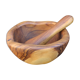 Rustic olive wood mortar