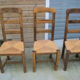 Series of 6 mulched chairs