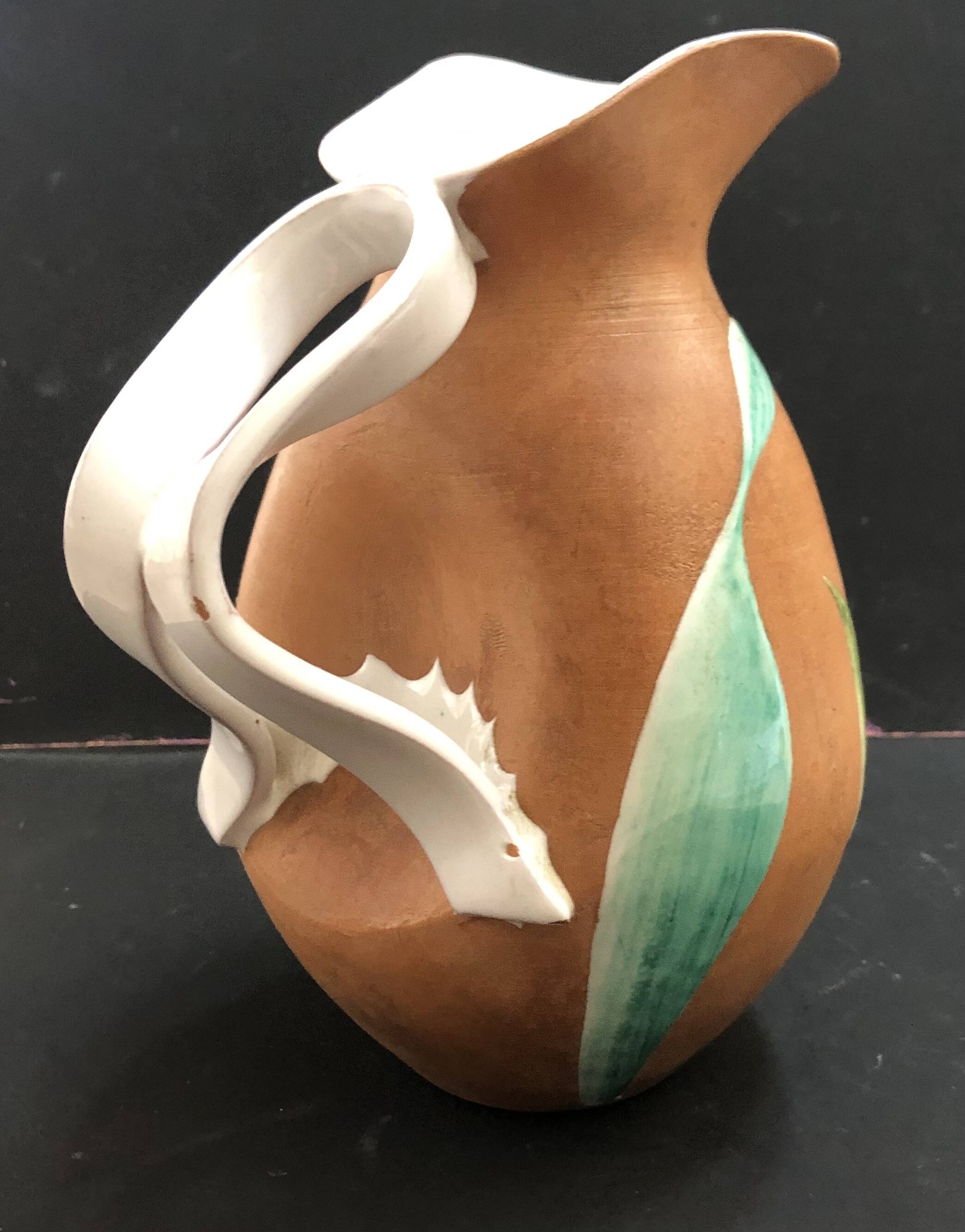 Ceramic pitcher vase by Fiamma, Italy