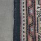 Beautiful vintage oriental rug with mainly blue colours 195x147cm