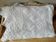 Ecru white cotton bedspread, crocheted bed throw