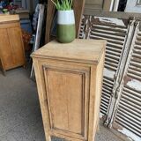Raw wood occasional storage unit