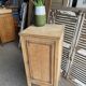Unfinished wood storage unit