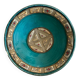 Large turquoise Moroccan dish