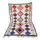 Berber carpet Boucherouite diamonds 138x230