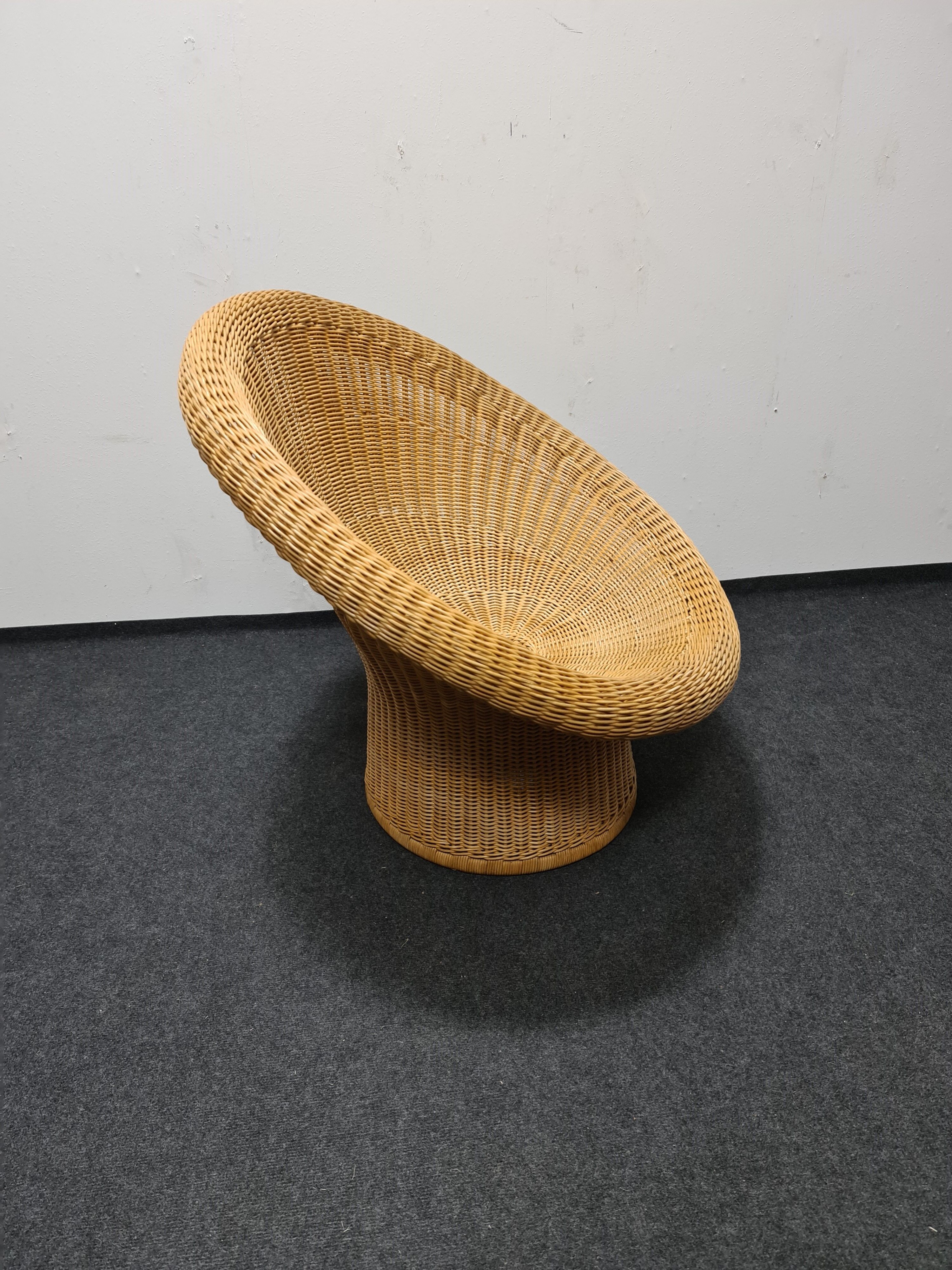 Vintage Egon Eiermann wicker chair model E 10