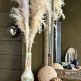 Set of two flamed stoneware vases