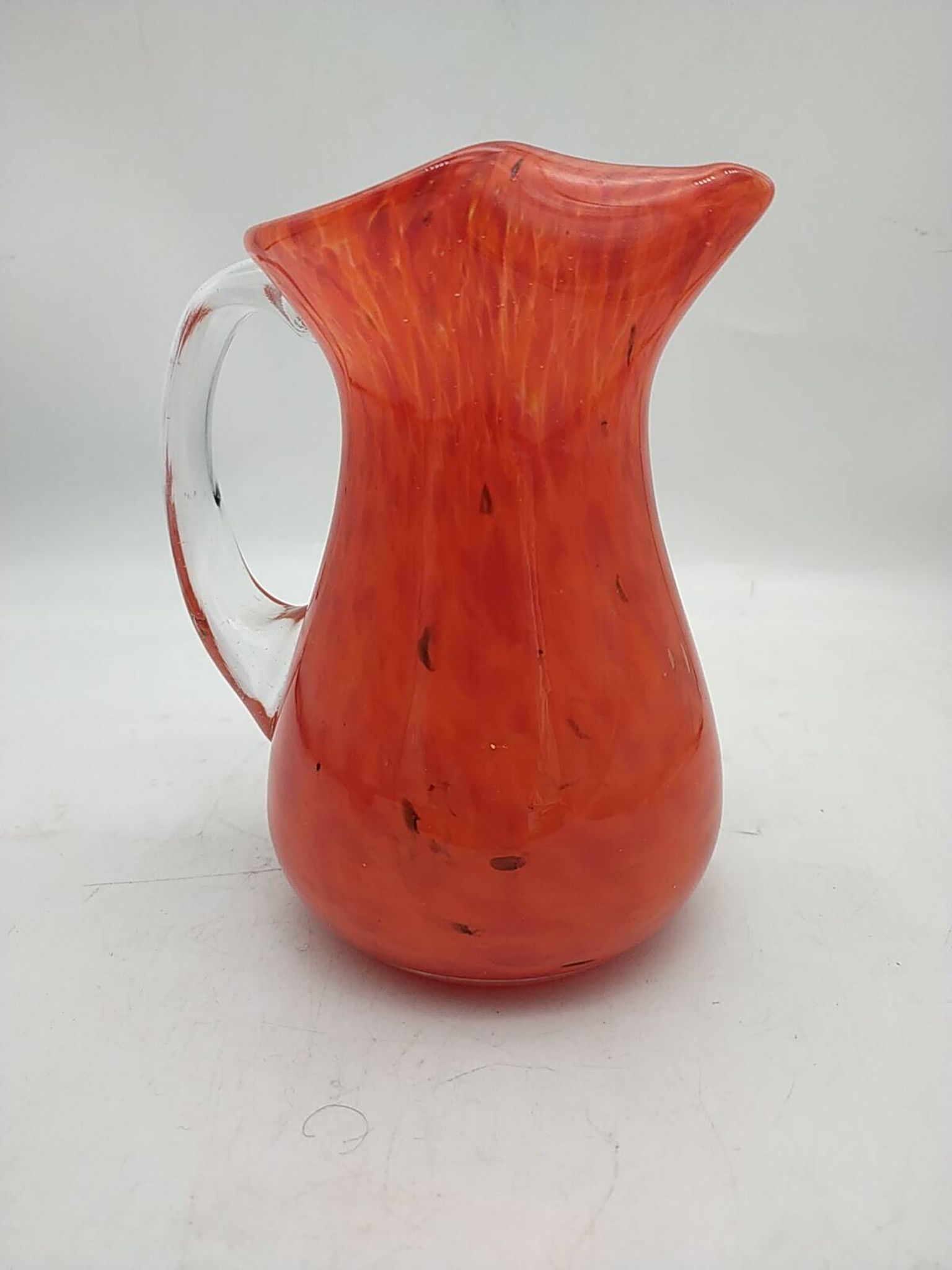 Blown glass vase.