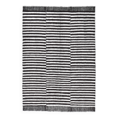 Tapis berbère en laine marron et blanc, 195x305cm, tapis shaggy naturel et organique
