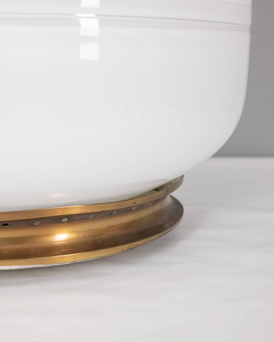 Vintage 70s table lamp in murano glass design barbini
