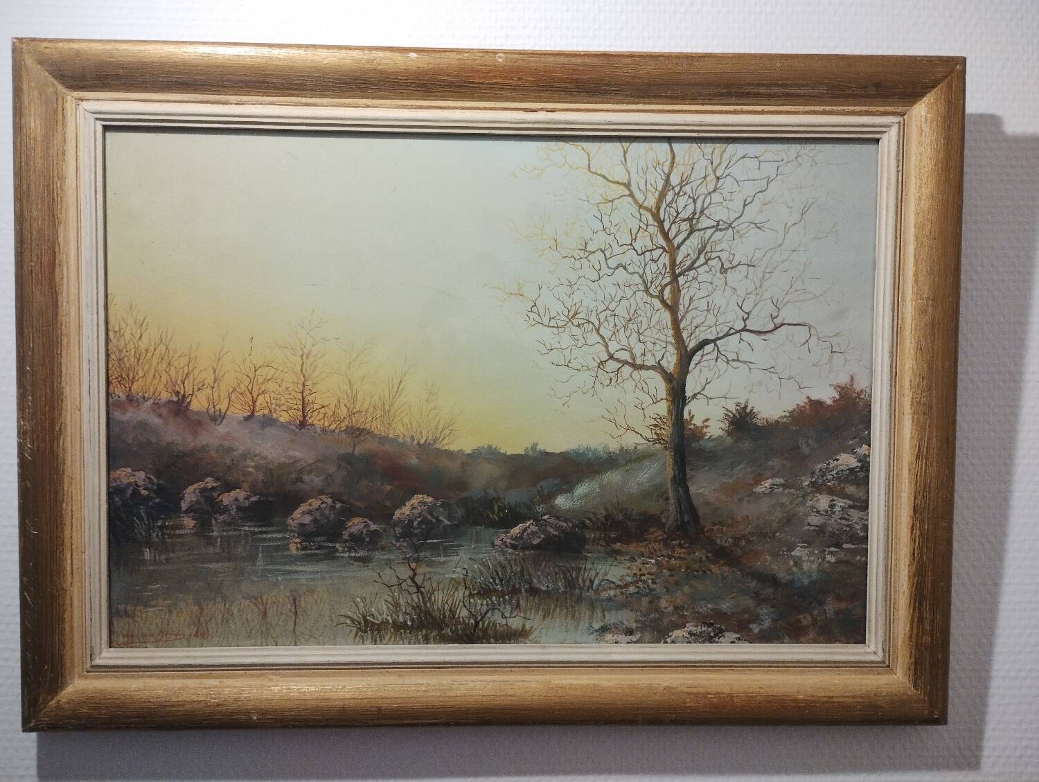 Painting signed by Aristide Benon