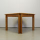 Table à manger extensible en chêne carré, Italie années 1970