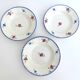 Set of 3 hollow plates in earthenware model Mary-Lou Digoin Sarreguemines
