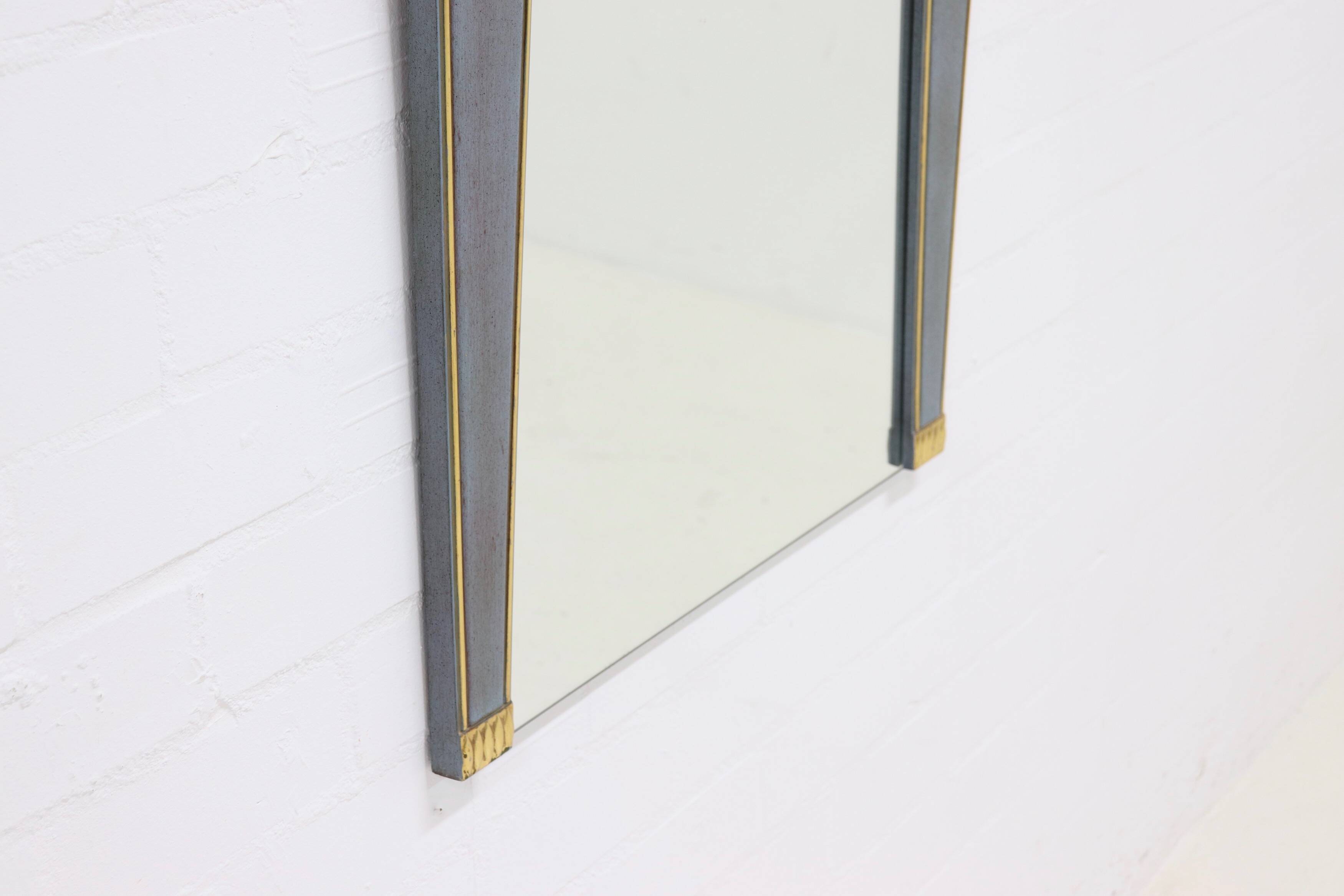 Large Gold Plated Mirror by Deknudt Belgium 1980s