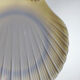 3 vintage flat plates with scallop shells, fine porcelain from Limoges.