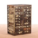 Commode industrielle marron