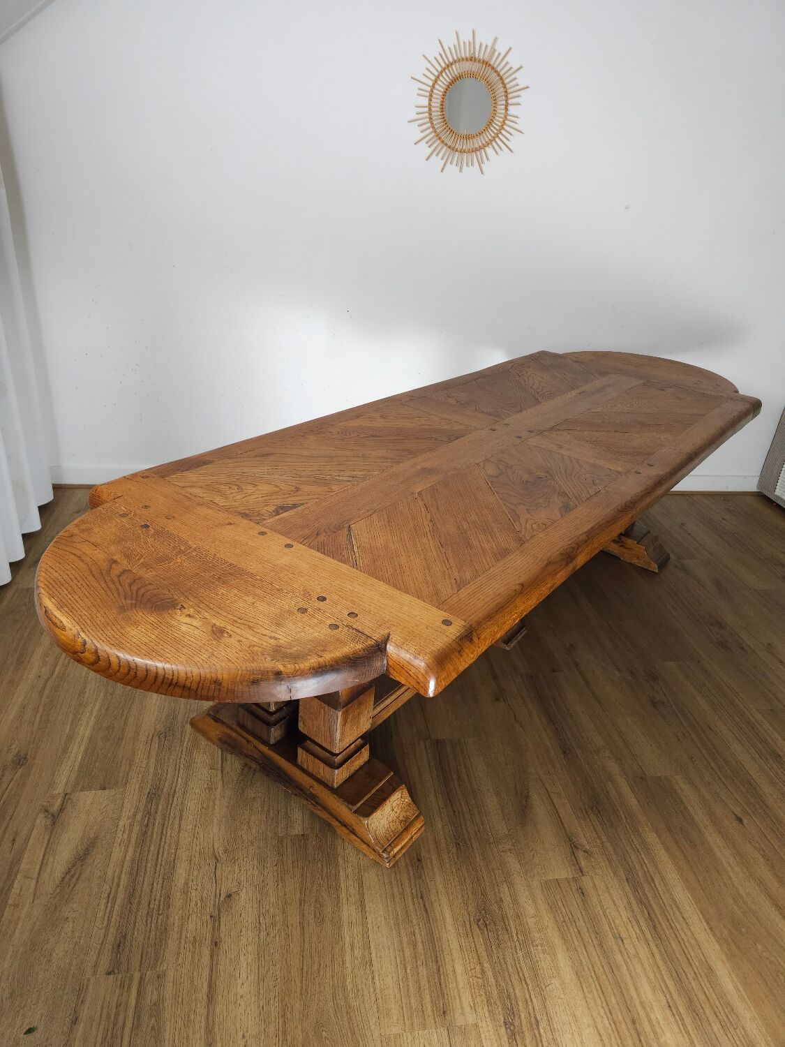 Monastery table with character in solid oak