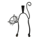 Black Painted Metal Cat Candle Holder by Gunnar Ander for Ystad-Metall, Sweden, 1950s–60s