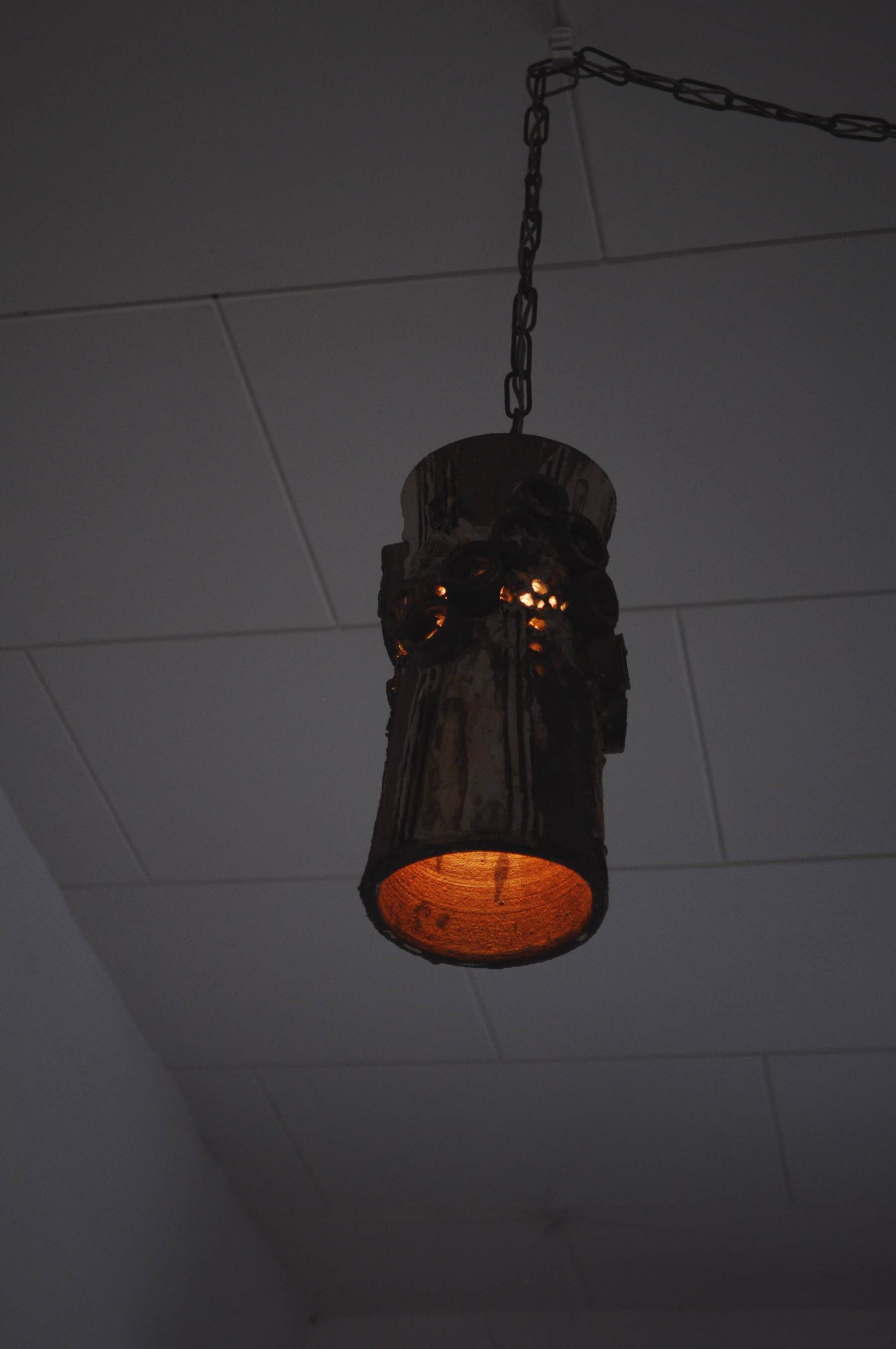 Danish Ceramic Pendant by Bodil Marie Nielsen