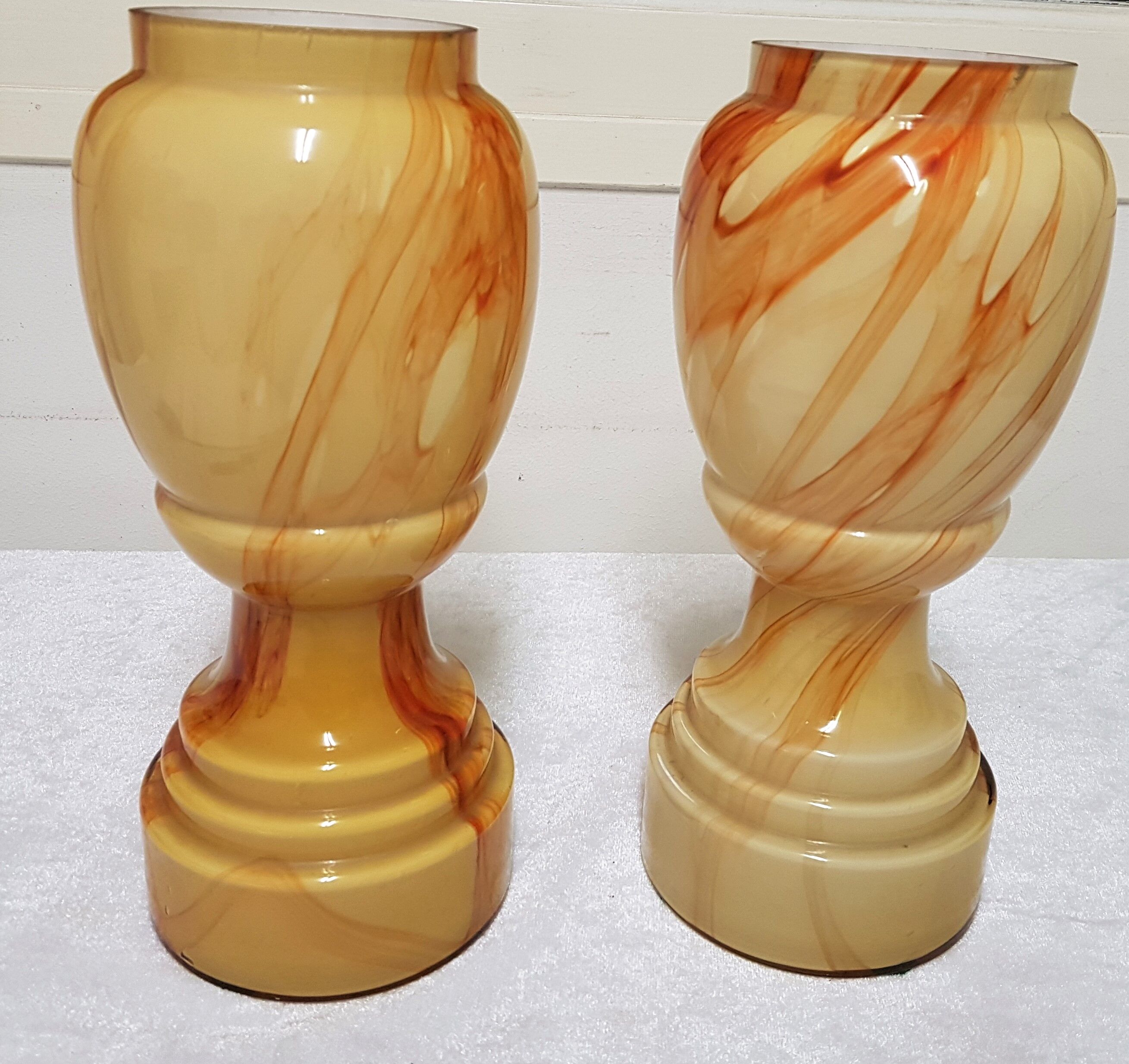 Paire de vases en verre Selency