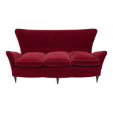 Gio Ponti Art Dèco Italian Sofa from Hotel Bristol Merano, 1950s