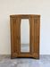 Art Deco oak wardrobe with three doors and bevelled mirror.