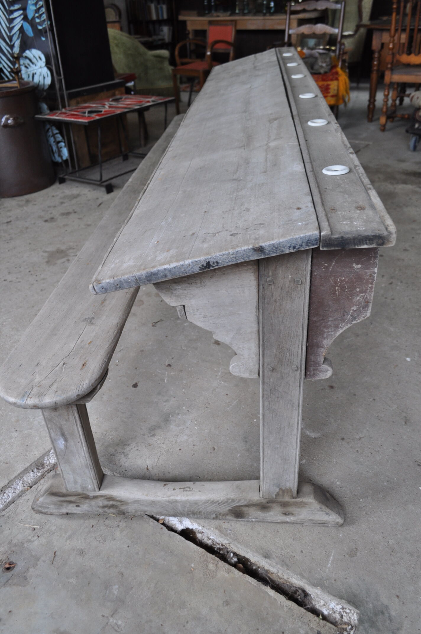 6-seater school desk.